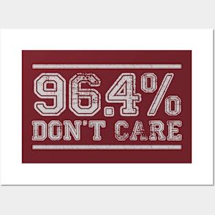 96.4% Don't Care Posters and Art